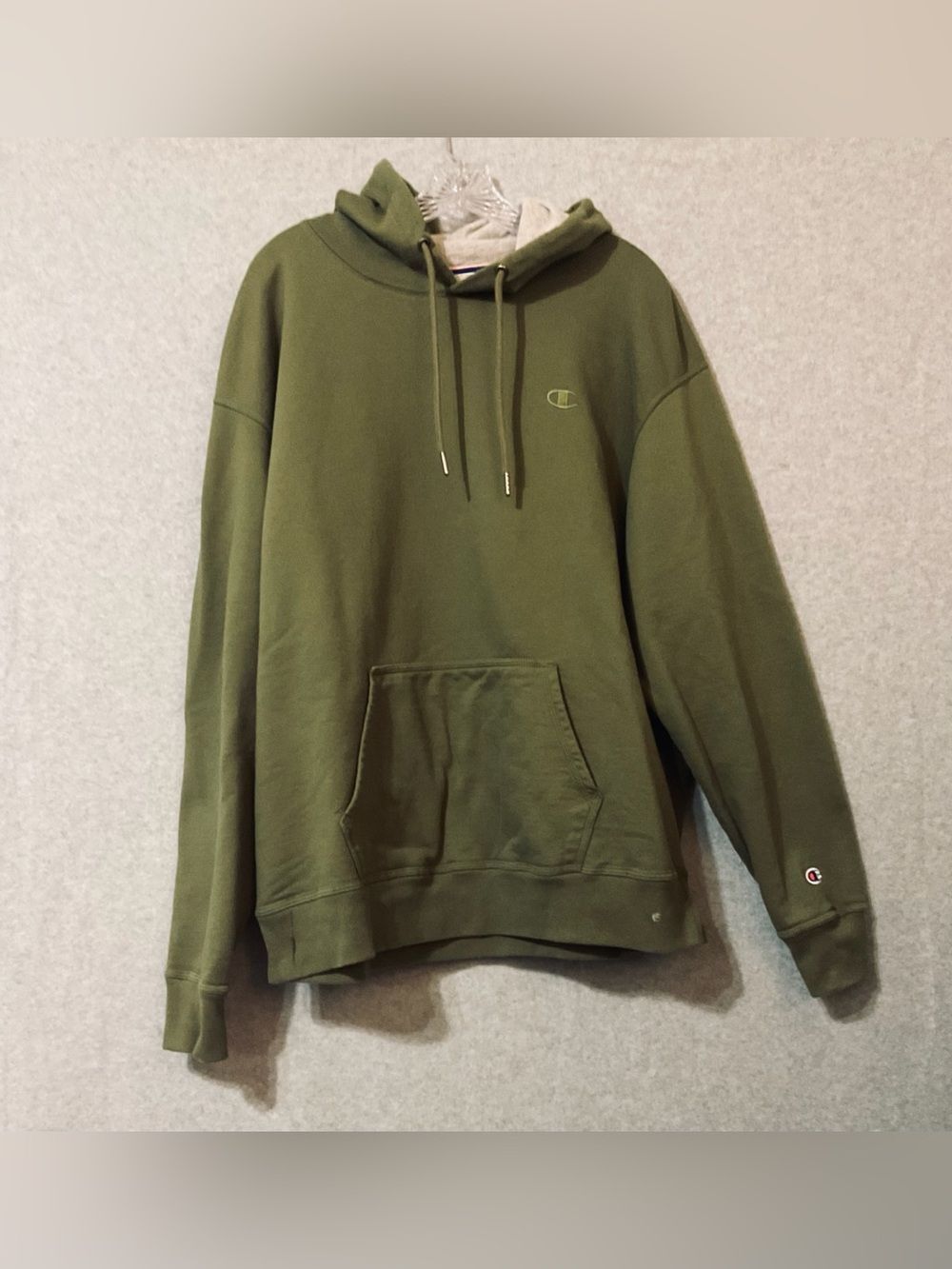 Champion Men's Olive Green Pullover Hoodie Sz 2X